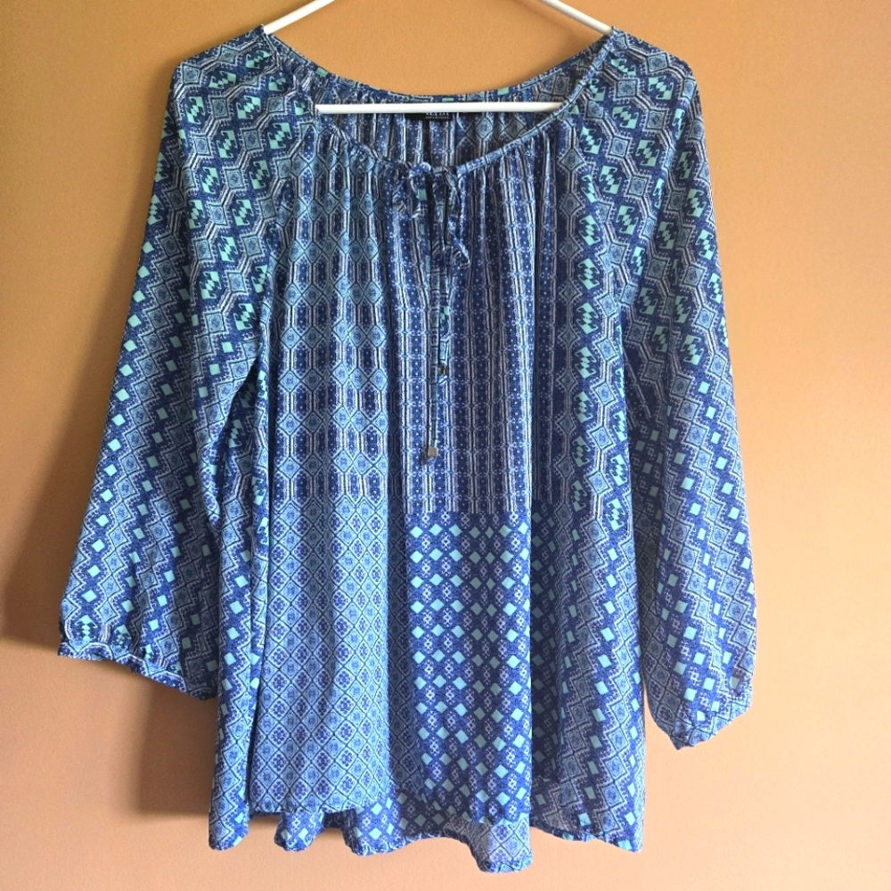 a.n.a. Boho Blouse PTP=18"